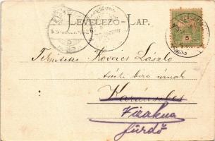 1905 Szászkabánya, Németszászka, Sasca Montana; Nagy Kálvária. Johann Lang kiadása / calvary hill (f...