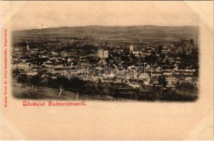 Szászváros, Broos, Orastie; látkép. Graef H. kiadása / general view