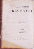 Kemény Zsigmond: Férj és nő 1 - 2 kötet (egybekötve) Pesten, 1852. Szilágyi S. 244 l. (hibás lapszám, helyesen 220 l.); 253 l. Első kiadás! Későbbi félvászon kötésben, néhány lap széle restaurált.