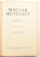 1932 Magyar Művészet szerk Majovszky Pál. VIII. évfolyam bekötve, Aranyozott, kissé laza egészvászon kötésben