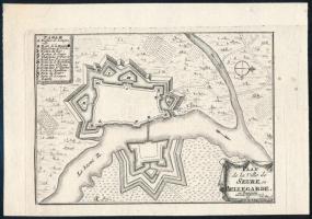Beaulieu: Plan de ville de Seure our Bellegrade. Rézmetszet, ca 1670. 16x11 cm