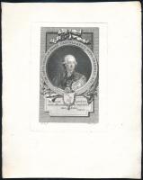 Gróf Pálffy Károly erdélyi kancellár mellékle - rézmetszet Pauer metszete. ca 1780 9x13,5 cm