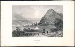 XIX. sz. közepe, C. Klette rajza után, Radcliffe metszése: Visegrád. Acélmetszet, papír, jelzett a metszeten, 9,5x15,5 cm