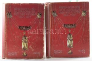 Waltraud Neuwirth: Lexikon Wiener Gold- und Silberschmiede und ihre Punzen 1867 - 1922 I-II. Wien, 1976-1977, Selbstverlag Dr. Waltraud Neuwirth, 368 p.; 374+2 p. Német nyelven. Fekete-fehér fotókkal, illusztrációkkal, színes fotókkal, és jelzésekkel illusztrált! Kiadói egészvászon-kötés, kissé szakadt, kopott papír védőborítóban. Ritka! Nagyon komoly szakmunka!
