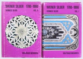 Waltraud Neuwirth: Wiener Silber 1780-1866 Vol. I-II. Vienese Silver. Klasszizismus, Biedermeier, Historismus, Classicism, Biedermeier, Historicism. Vol. I.: Tabaksdosen, Snuffboxes. Vol. II.: Zuckerstreuer, Zuckerdosen, Zuckervasen, Zuckerzangen. Sugar Castors, Sugar Bowls, Sugar Vases, Sugar Tongs. Wien,1988-1989, Selbstverlag Dr. Waltraud Neuwirth, 352 p. Német nyelven. Rendkívül gazdag képanyaggal illusztrált, köztük jelzésekkel is! 4 kötetben teljes! Kiadói egészvászon-kötés, kissé szakadt, kopott papír védőborítóban. Ritka! Nagyon komoly szakmunka!