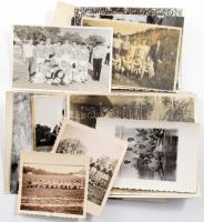 cca 1920-1970 Sport témájú fotók (főként futball), összesen 21 db, 5,5x6 cm és 9x14 cm között