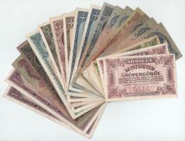 20db-os vegyes magyar Pengő bankjegyből álló tétel T:F,VG