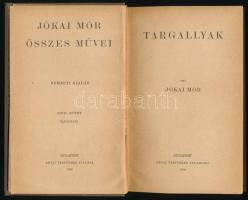 Jókai Mór: Targallyak. Jókai Mór Összes Művei LVIII. kötet. Bp., 1896, Révai Testvérek. Kiadói arany...