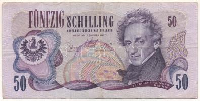 Ausztria 1970. 50Sch "C 764687 Q" T:F Austria 1970. 50 Schilling "C 764687 Q" C:F Krause P#143