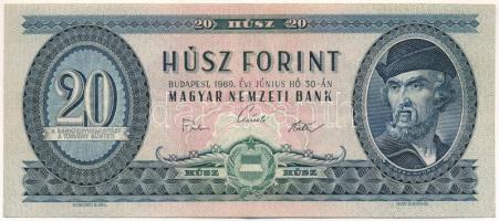 1969. 20Ft "C 853 053289" T:F szép papír Adamo F15