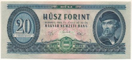 1969. 20Ft "C 448 053053" T:F szép papír Adamo F15