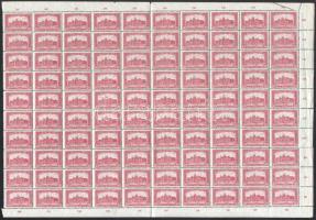 1921/1923 Parlament 30K hajtott teljes ívben, bal oldali ívszél nélkül (10.000) (missing margin)