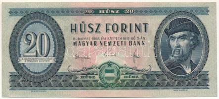 1965. 20Ft "C 596 053158" T:F szép papír Adamo F14