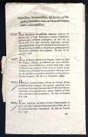 A Budai Helytartótanács latin nyelvű hírlevele I. Ferenc királyi szárazbélyegzésével; a Torna vármeg...