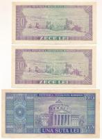 Románia 1966. 10L (2x) sorszámkövetők + 1966. 100L T:F szép papír
Romania 1966. 10 Lei (2x) consecu...