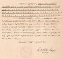 1940 Bp., a Színművészeti és Filmművészeti Kamara felszólító levele Czobor Ernő színész részére, ,,a...