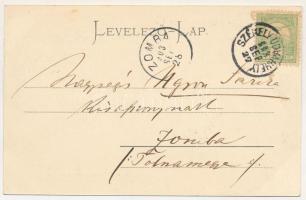 1903 Székelyudvarhely, Odorheiu Secuiesc; Felső piac az Úrnapi Búcsú alkalmával. Körmenet, Orbán Ant...