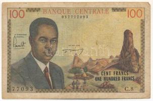 Kamerun 1962. 100Fr T:F,VG Cameroon 1962. 100 Francs C:F,VG Krause P#10