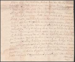 1771 hadadi és murányi gróf Wesselényi Ferenc (1605-1667) nádor által 1663-ban kiállított okirat hit...