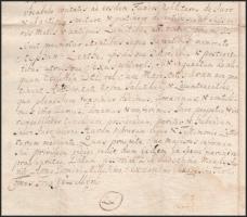 1771 hadadi és murányi gróf Wesselényi Ferenc (1605-1667) nádor által 1663-ban kiállított okirat hit...