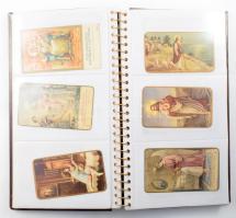 96 db szentkép fotóalbumban