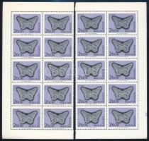 1964 Halasi csipke (II.) 2Ft záróérték 2 db ívsarki 10-es tömb (két fél ív)