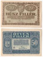 1920. 20f "20" + 50f "02" T:F szép papír Adamo K2