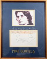 Mike Oldfield (1953-) Grammy-díjas angol zeneszerző, zenész ("Moonlight Shadow") autográf ...