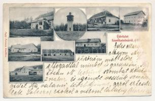 1906 Szentkatolna, Catalina; Sinkovits kúria, kastély. Papp Ferenc kiadása. Rajta Clarisse Sinkovits levele / castle, manor (ázott / wet damage)