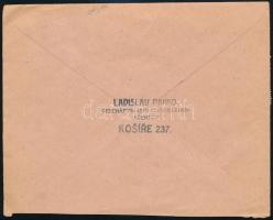 1920 Ajánlott expressz levél 10 db bélyeggel bérmentesítve / Registered express cover with 10 stamp ...