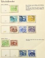 Csehszlovákia 1919-1939 gyűjtemény maradvány 3 albumban / Czechoslovakia remainder collection in 3 albums