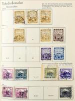 Csehszlovákia 1919-1939 gyűjtemény maradvány 3 albumban / Czechoslovakia remainder collection in 3 a...