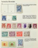 Csehszlovákia 1919-1939 gyűjtemény maradvány 3 albumban / Czechoslovakia remainder collection in 3 a...