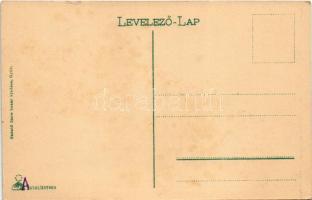 Győr, Baross út, Győri Első Takarékpénztár, Grünwald, Schöpf István üzlete, földmérők hosszú mérőléc...