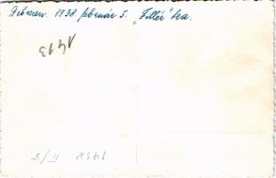 1938 Debrecen, "Fillér" tea est, pincérek és vendégek. photo