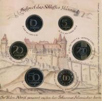 2022. 5Ft-200Ft (6xklf) forgalmi sor + 2024. "Hunyadi János aranyforintja" aranyozott Ag, ...