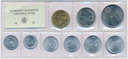 1972. 2f-10Ft (9xklf) érmés forgalmi sor fóliatokban T:UNC Adamo FO5