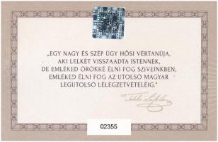 2024. 200Ft bicolor "Batthyány Lajos" első napi veret sorszámozott emléklapon "02355&...