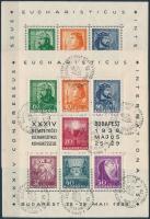 1938 Eucharisztikus 2 db blokk alkalmi bélyegzéssel (18.000)