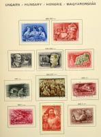 1947-1967 Alapgyűjtemény jó állapotú Schaubek előnyomott albumban, rugós borítóval, "Ungarn&quo...