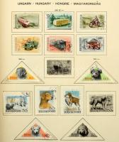 1947-1967 Alapgyűjtemény jó állapotú Schaubek előnyomott albumban, rugós borítóval, "Ungarn&quo...