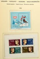 1947-1967 Alapgyűjtemény jó állapotú Schaubek előnyomott albumban, rugós borítóval, "Ungarn&quo...