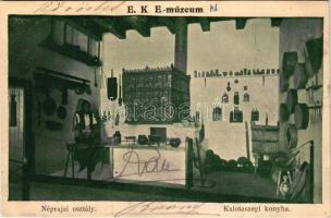 Kolozsvár, Cluj; EKE (Erdélyi Kárpát Egyesület) múzeum, kalotaszegi konyha / Transylvanian folklore museum, traditional kitchen from Tara Calatei (kicsit ázott sarok / slightly wet corner)