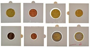 Írország 2002. 1c-2E (8xklf) forgalmi összeállítás tokban T:AU,XF patina Ireland 2002. 1 Cent - 2 Euro (8xdiff) coin set in case C:AU,XF patina