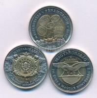 2022. 100Ft "Pénzmúzeum" + 2023. 100Ft "175 éves a Magyar Honvédség" + 2024. 100Ft "Magyar Nemzeti Bank" T:AU