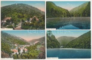 Miskolc - 4 db RÉGI képeslap: Hámori részletek (Schvarz Soma kiadása)