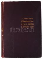 Almásy György: Vándor-utam Ázsia szívébe. Természettudományi Könyvkiadó Vállalat. LXXII. A XI. (1902-1904. évi) cziklus 3. kötete. Bp., 1903., Kir. M. Természettudományi Társulat, XII+737 p. + 21 (ebből 8 kihajtható 3 színes) t. + 1 (térkép, kihajtható) t. Első kiadás. Almásy György (1867-1933) Ázsia-kutató, zoológus, néprajzi gyűjtő. Kétszer járt nagyobb zoológiai és néprajzi gyűjtőkörúton Közép-Ázsiában, első, 1900. évi utazásán a Kaukázus vidéke után kazah, kirgiz és türkmén területeket járt be, sivatagos és hegyvidéki területeket egyaránt, a kirgiz hegyvidéken tett gleccserbeszámolói értékes adatok, a Tien-San medencéjéről való adatai is számottevőek. Gazdag ornitológiai és néprajzi anyaggal tért vissza, munkája legértékesebb része a kazah, kirgiz népéletről való leírásai. Gyűjteménye legnagyobb részét a Néprajzi Múzeum őrzi. Oldalszámozáson belül nagyon gazdag szövegközti és egész oldalas rajzokkal, illusztrációkkal. Kiadói aranyozott egészvászon-kötés, kopott borítóval, kissé sérült gerinccel, laza kötéssel, de belül jó állapotban.