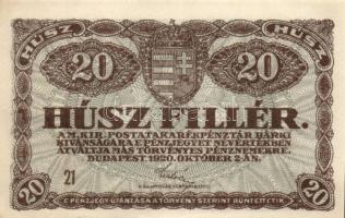 1920. 20f (5x) T:I,II