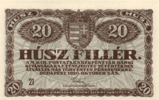 1920. 20f (5x) T:I,II