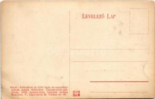 Göd, Duna villa, kilátás a fenyvesből a Dunára. Kiadja a Sződrákosi és Gödi tégla- és cementlapgyára...